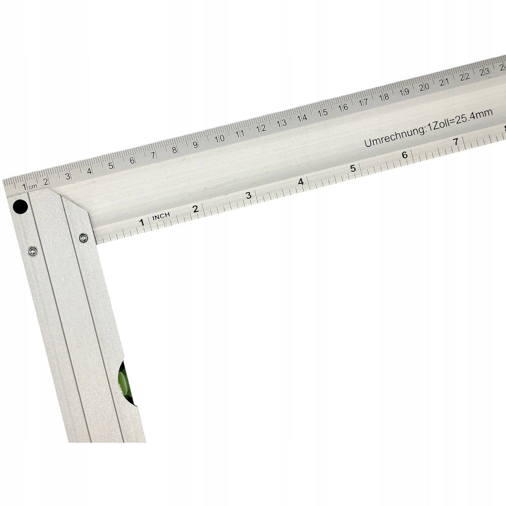 KĄTOWNIK STOLARSKI ALUMINIOWY Z POZIOMICĄ 400mm Uniwersalny