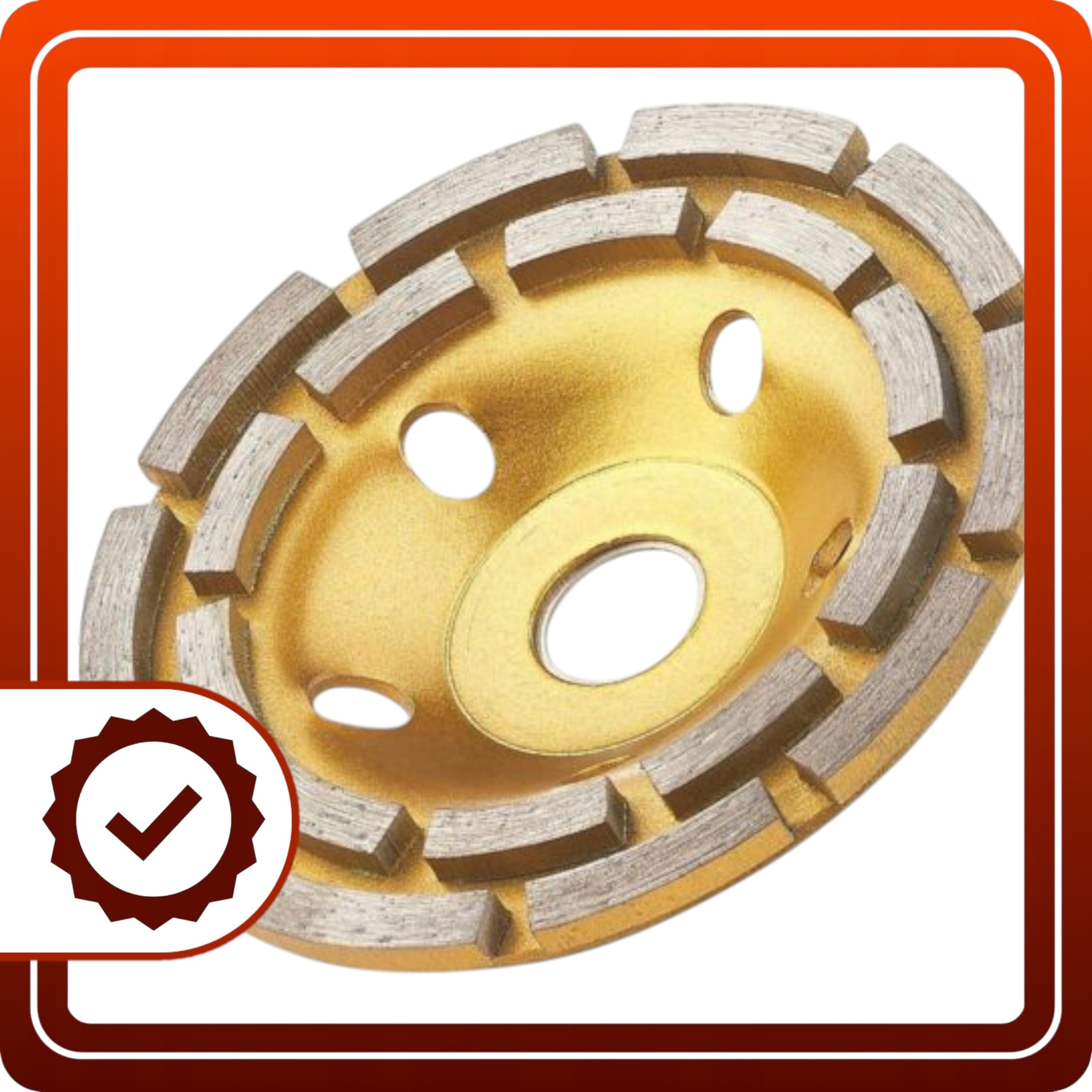 Tarcza diamentowa do szlifowania BETONU zestaw Segmentowa Turbo 125mm 2szt
