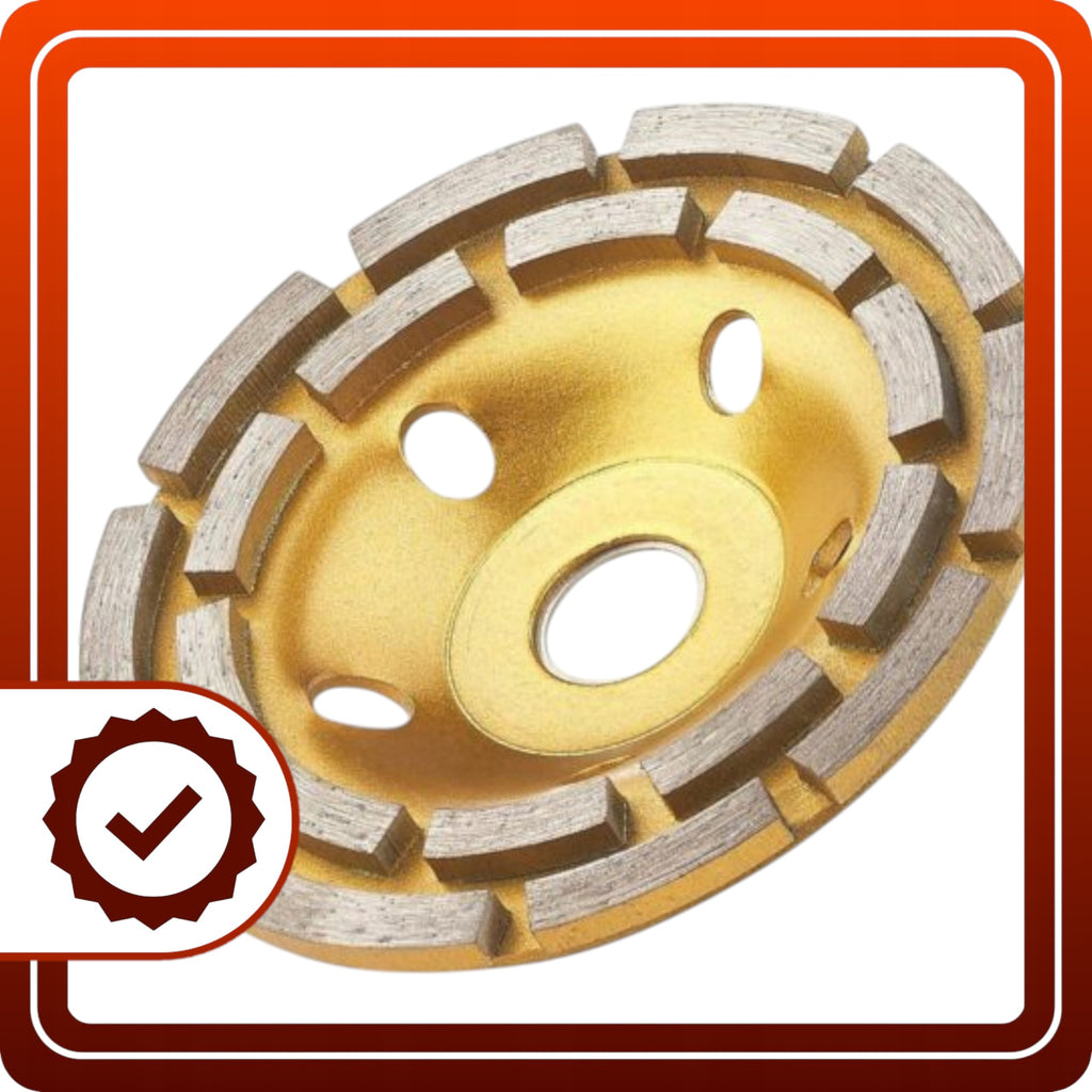 Tarcza diamentowa do szlifowania BETONU zestaw Segmentowa Turbo 125mm 2szt