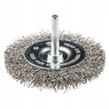Szczotka Druciana 75mm INOX Trzpieniowa Do Wkrętarki Wiertarki