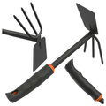 Motyka Ogrodnicza 27cm Pazurki Do Kwiatów Warzyw Solidna Metalowa Czarna