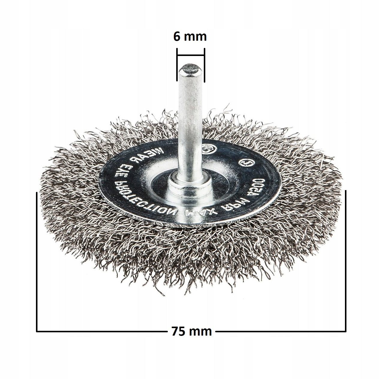 Szczotka Druciana 75mm INOX Trzpieniowa Do Wkrętarki Wiertarki