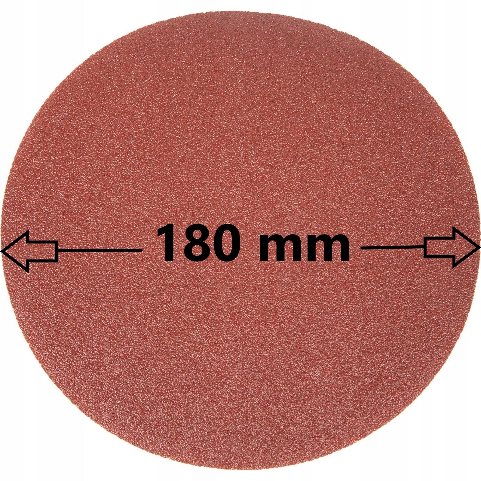 10szt Papier Ścierny 180mm P180 Na Rzep Dysk Krążek Do Szlifowania Zestaw Krążków