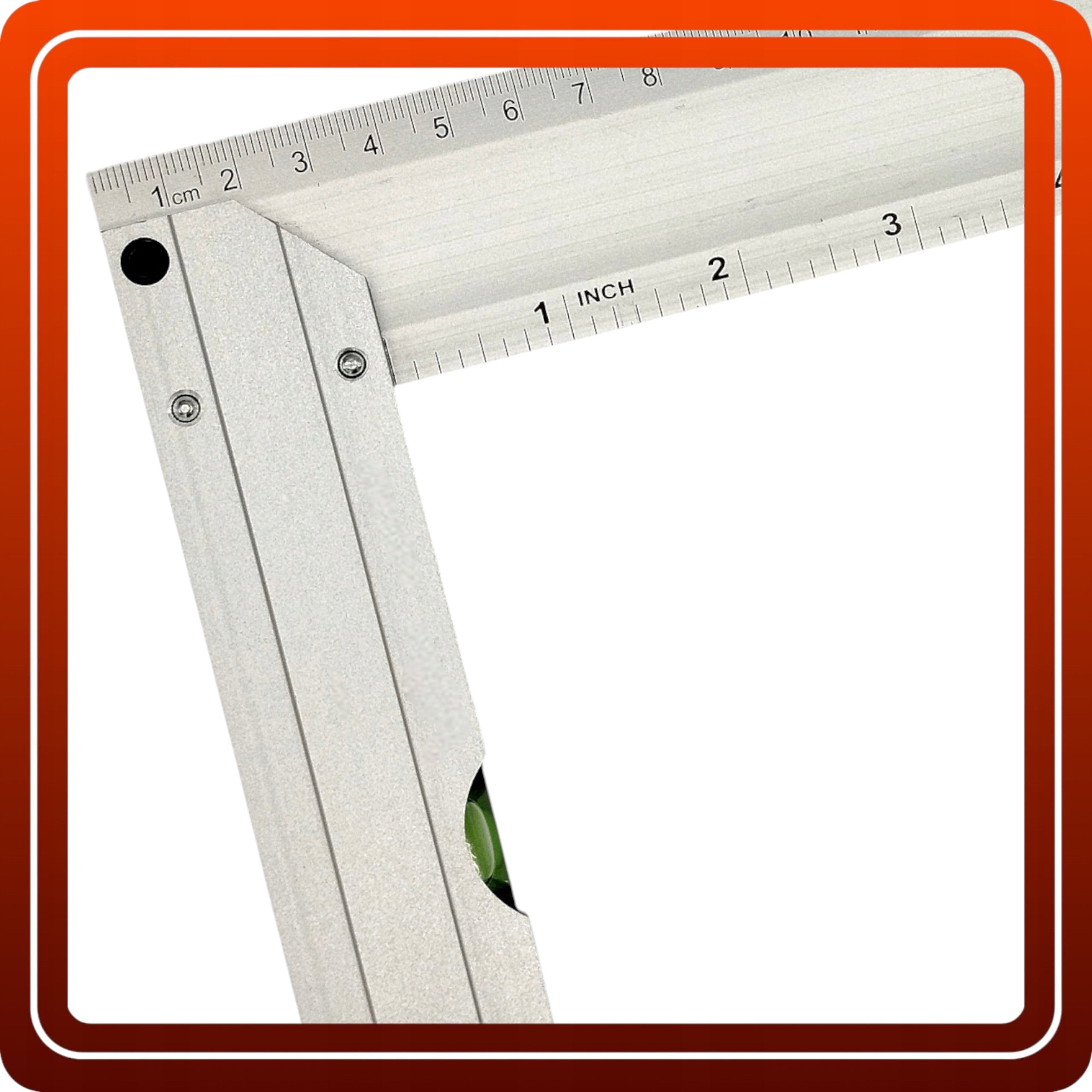 KĄTOWNIK STOLARSKI WARSZTATOWY UNIWERSALNY ALUMINIOWY POZIOMICA 300mm