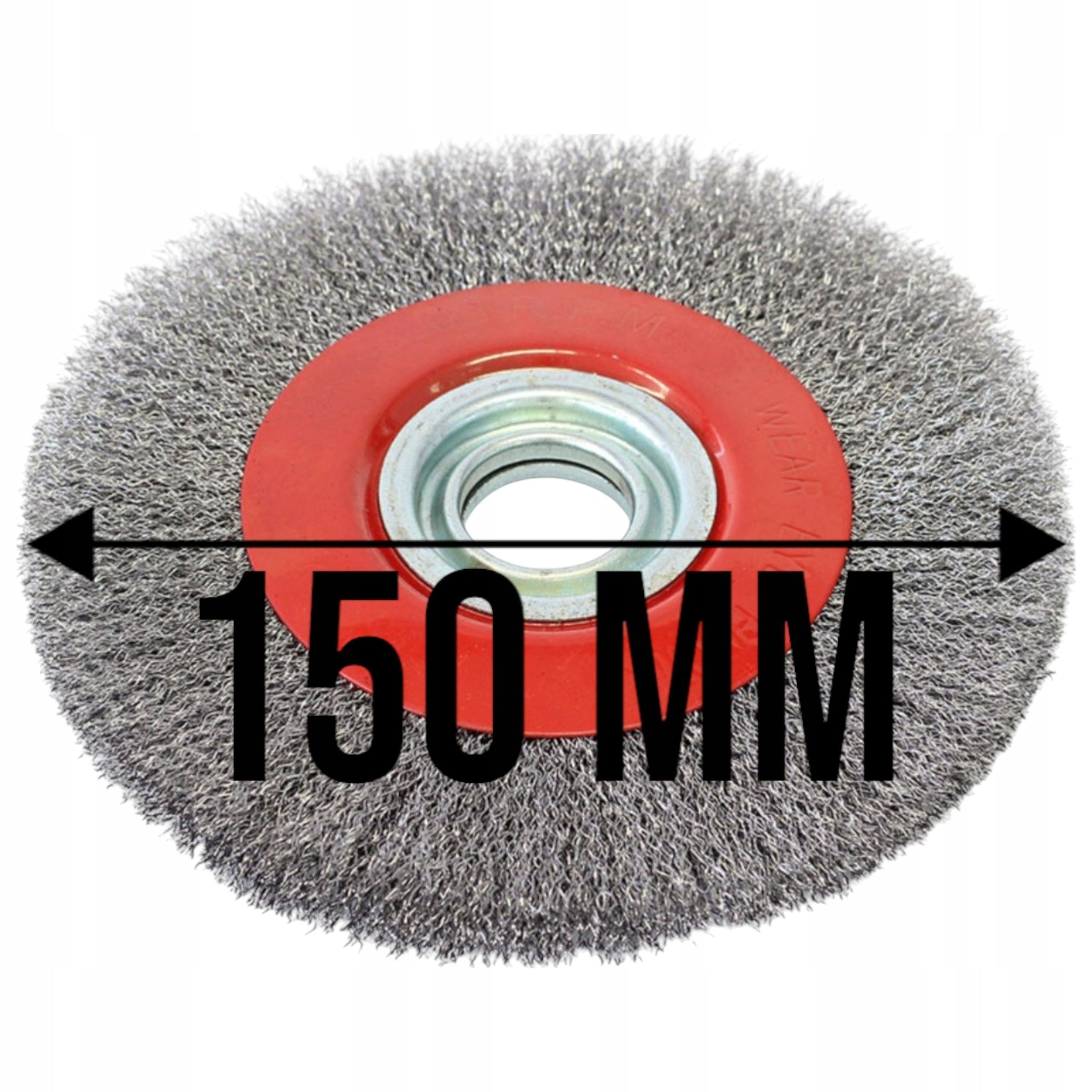 Szczotka Druciana 150mm Otw 33mm Tarczowa Do Szlifierki Stołowej z Redukcjami