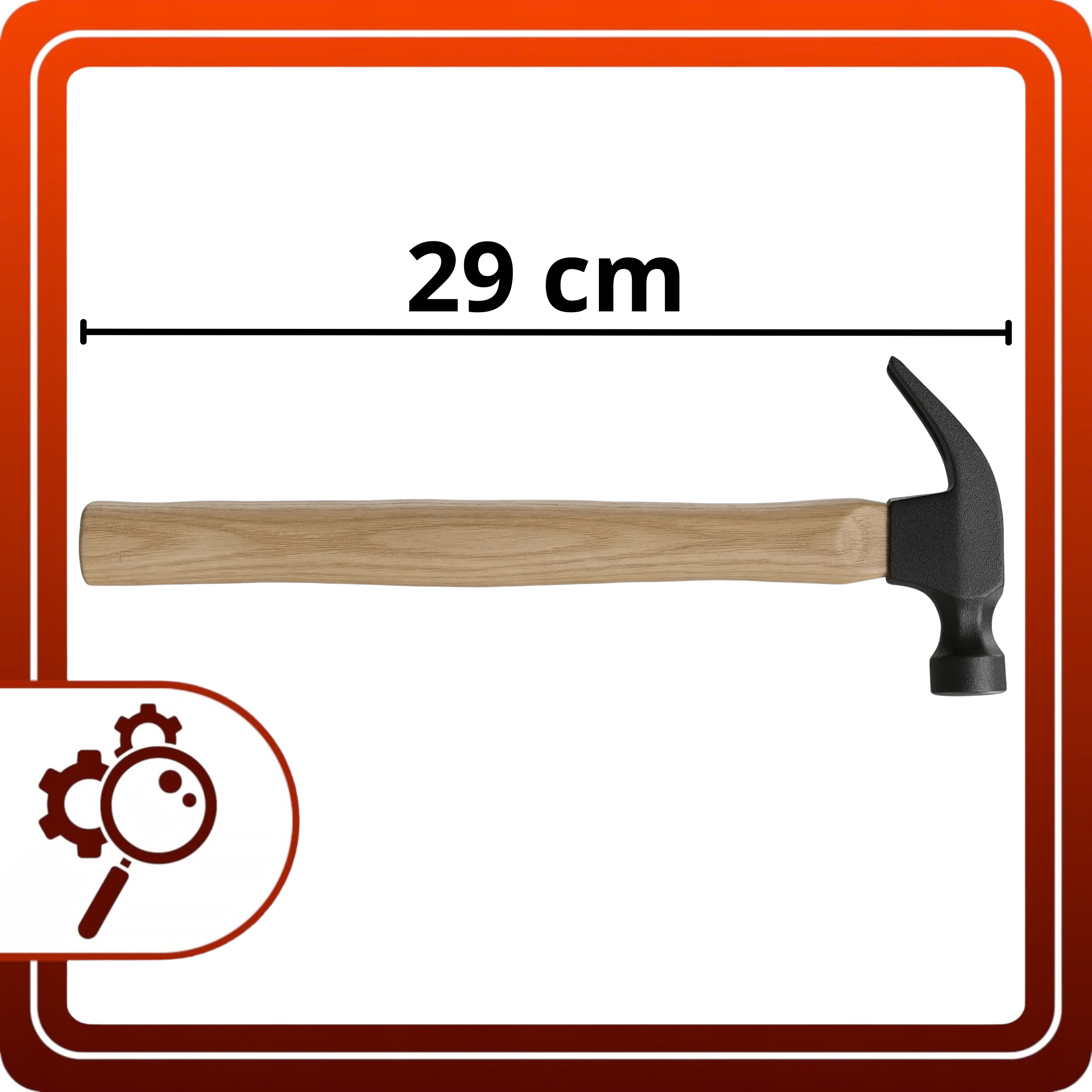 Młotek Stolarski Dekarski 250g Trzonek Drewniany