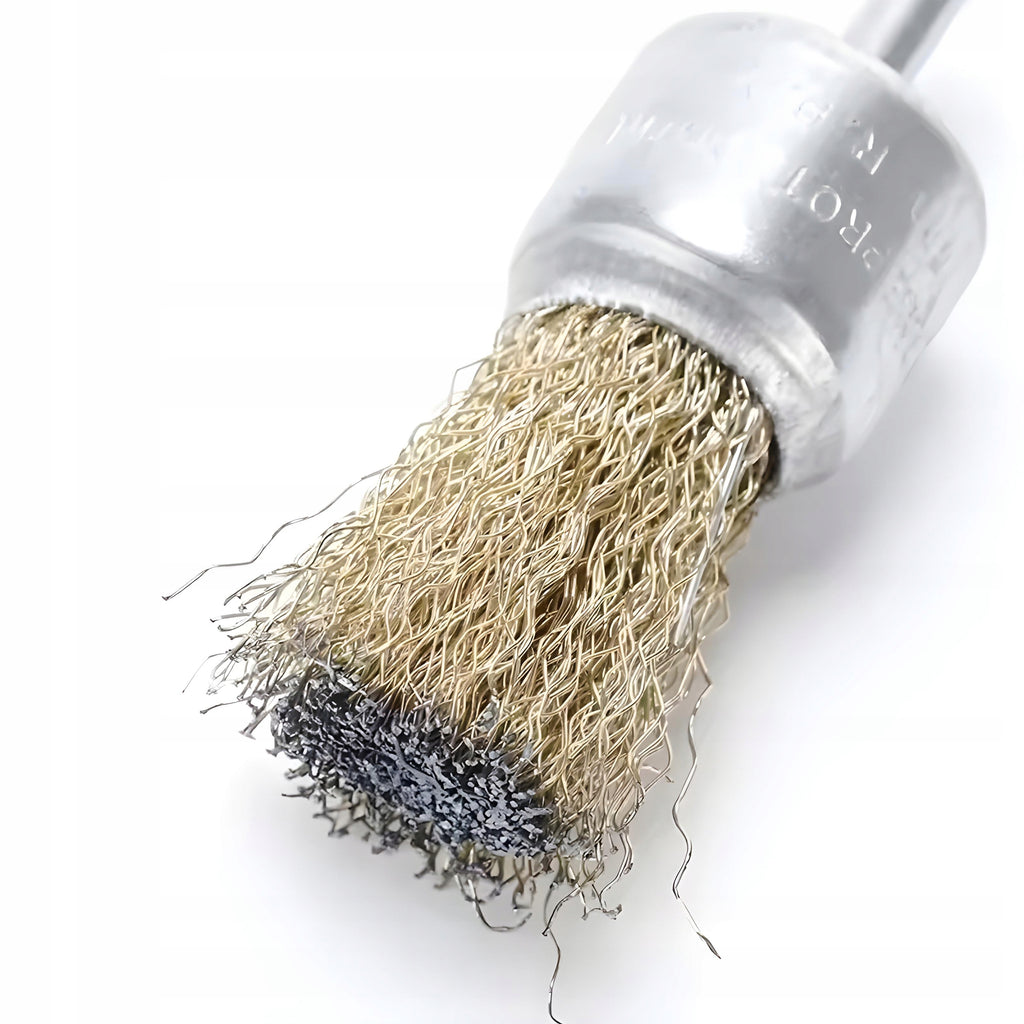 Szczotka Druciana 17mm Trzpieniowa Do Wkrętarki Wiertarki