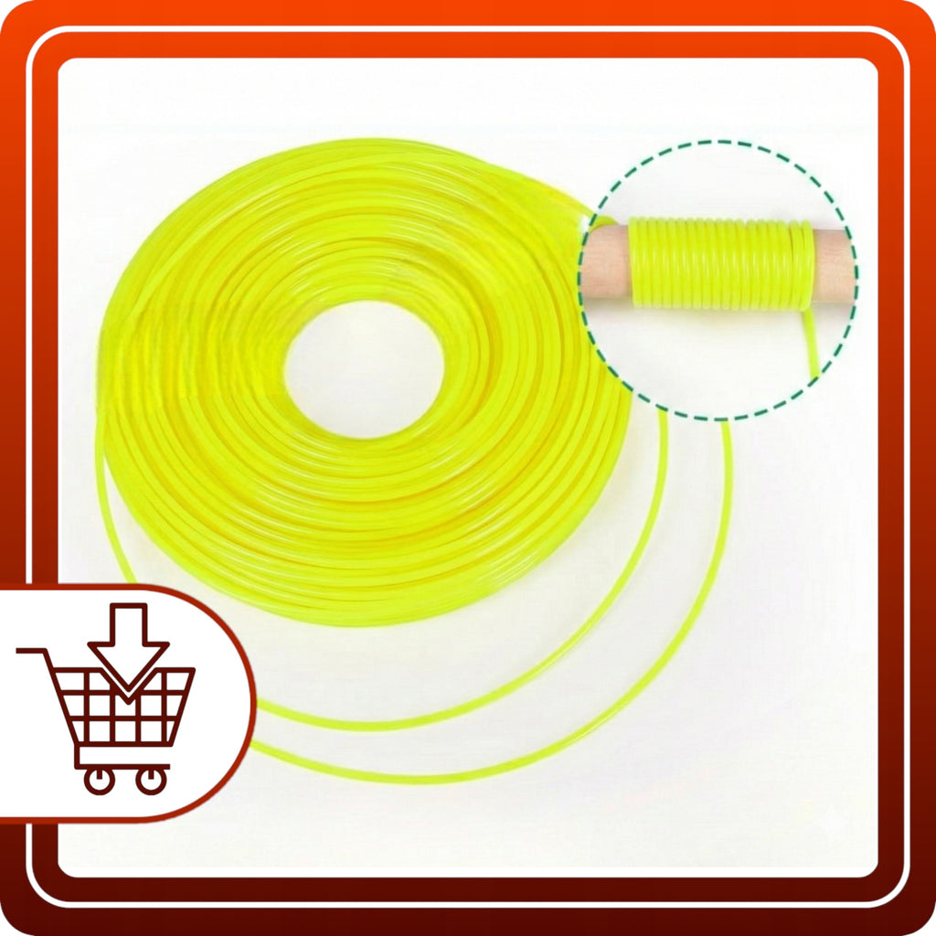 Żyłka do kosy podkaszarki tnąca do kosiarki 2,4mm 100m MOCNA Gwiazdka