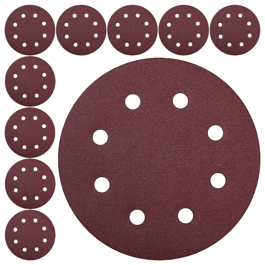 10x Papier ścierny 180mm P40 Na Rzep Krążek Dysk Do Żyrafy Szlifierki Gipsu