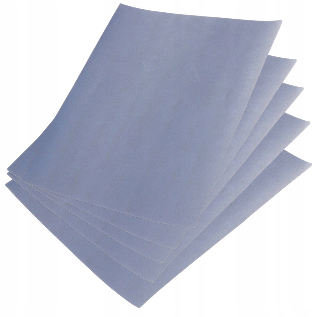 5x Papier Ścierny Wodny Arkusz P1500 230x280mm do szlifowania na mokro