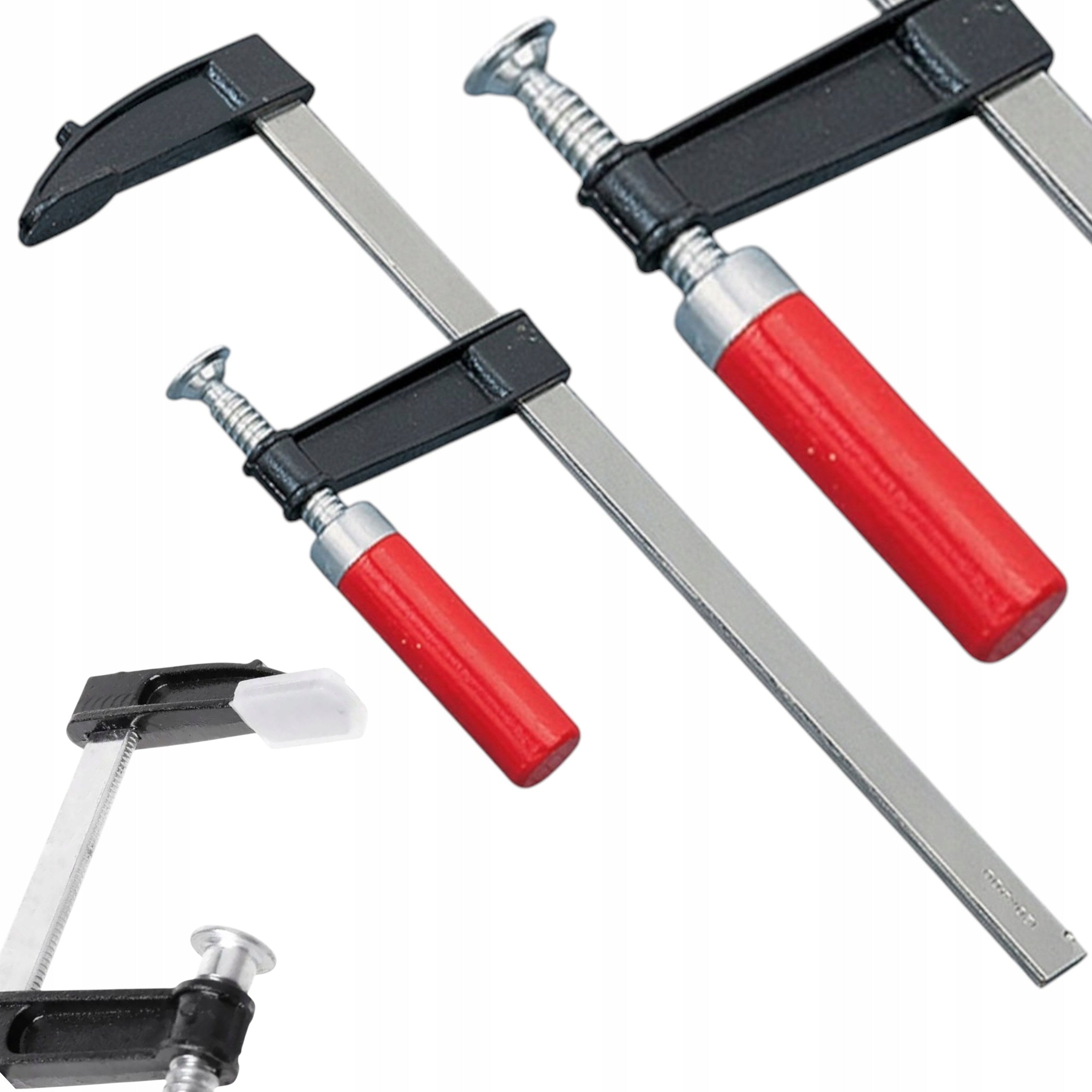 ŚCISK STOLARSKI ZACISK UCHWYT 150x50mm DREWNO F Drewniana rączka