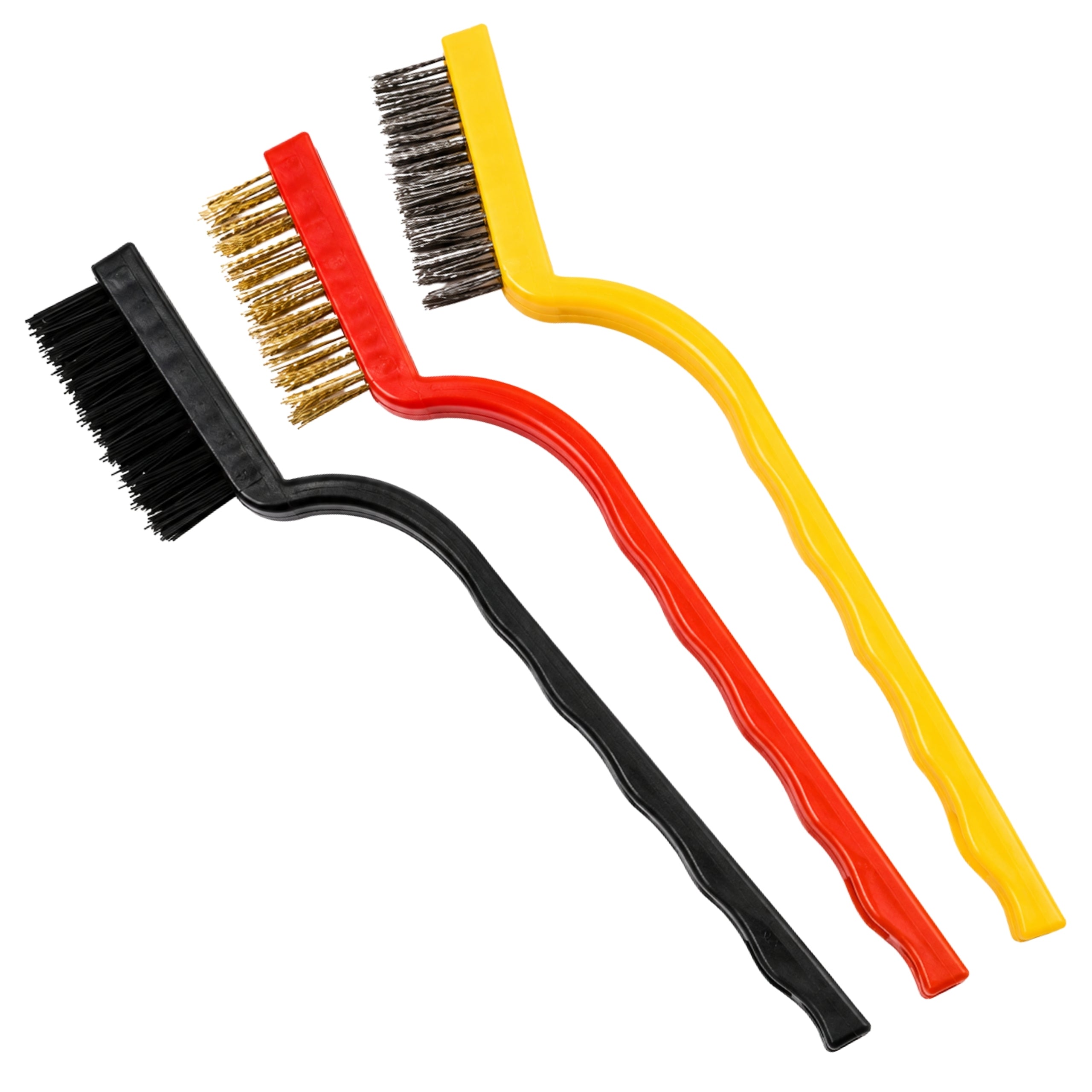 Szczotki Druciane 3 szt. 150mm Mosiądz Stal Nylon