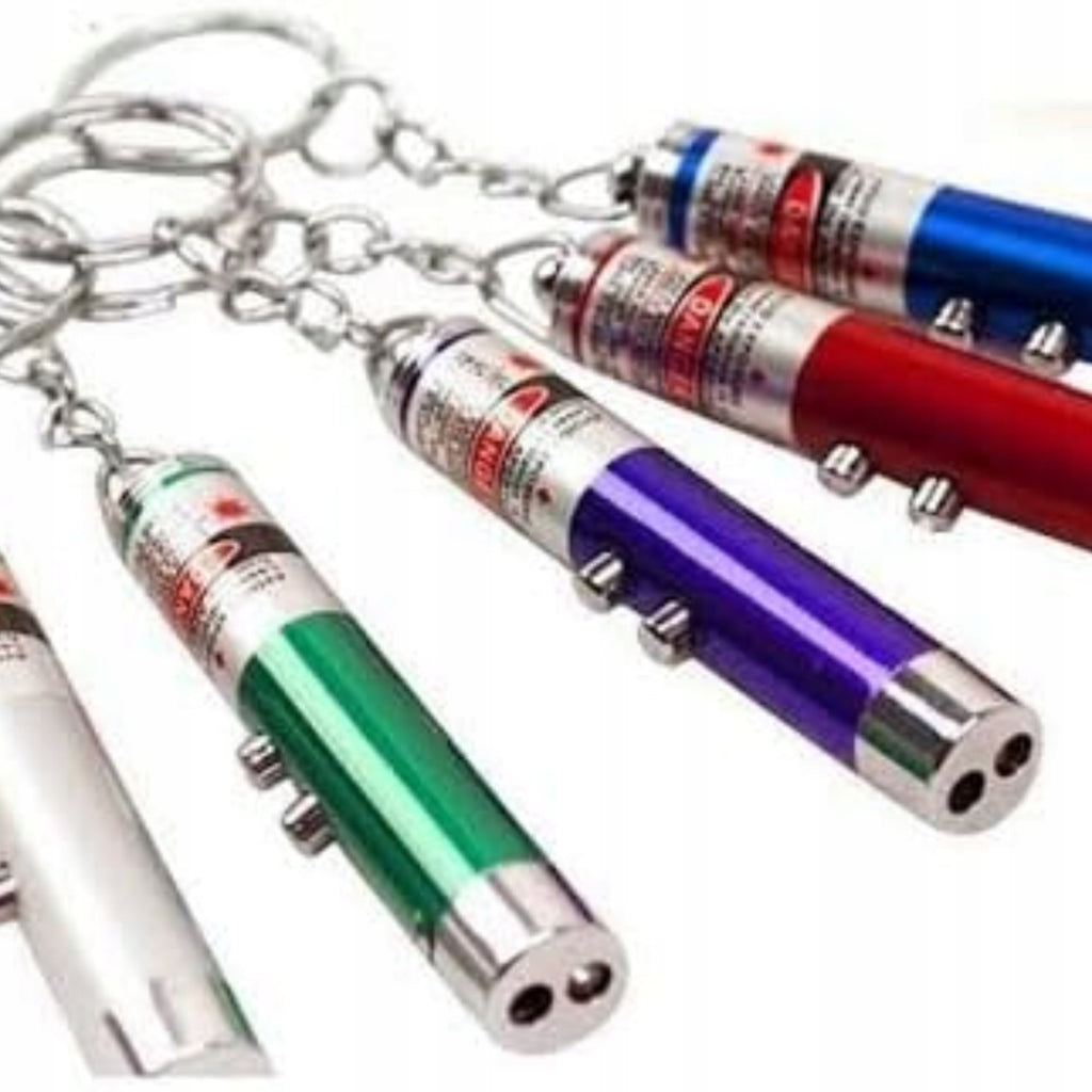 Wskaźnik laserowy Laser Pointer 4w1 Do prezentacji Zabawka dla kota Latarka