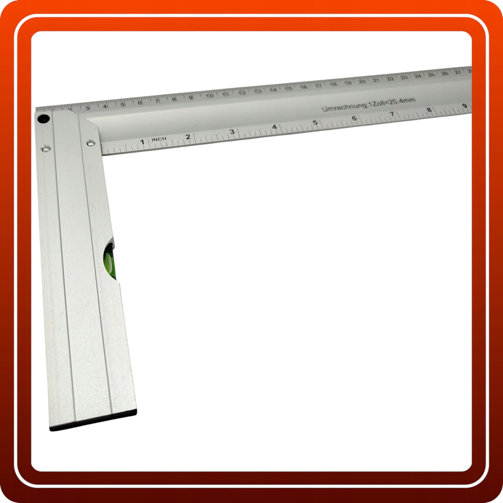 KĄTOWNIK STOLARSKI WARSZTATOWY UNIWERSALNY ALUMINIOWY POZIOMICA 300mm