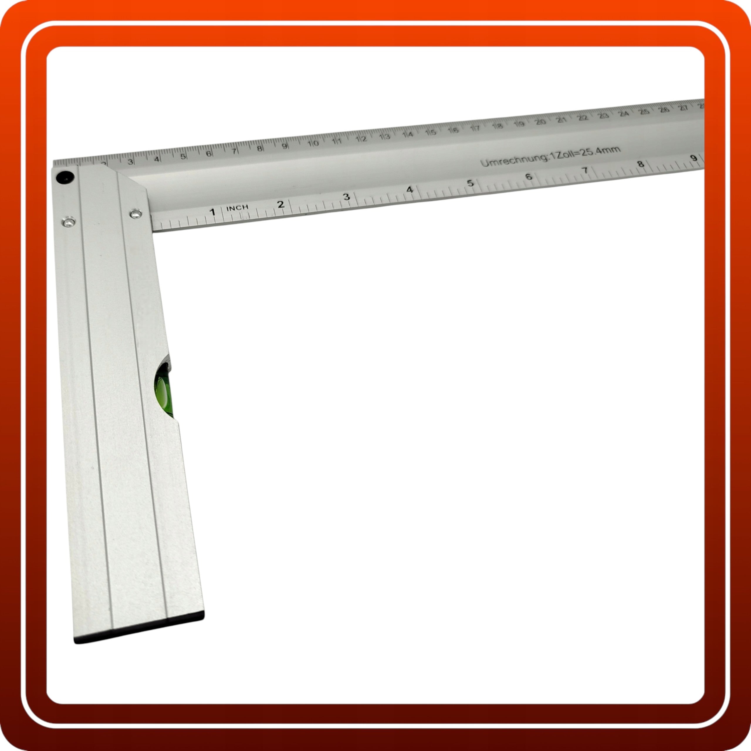 KĄTOWNIK STOLARSKI WARSZTATOWY UNIWERSALNY ALUMINIOWY POZIOMICA 300mm