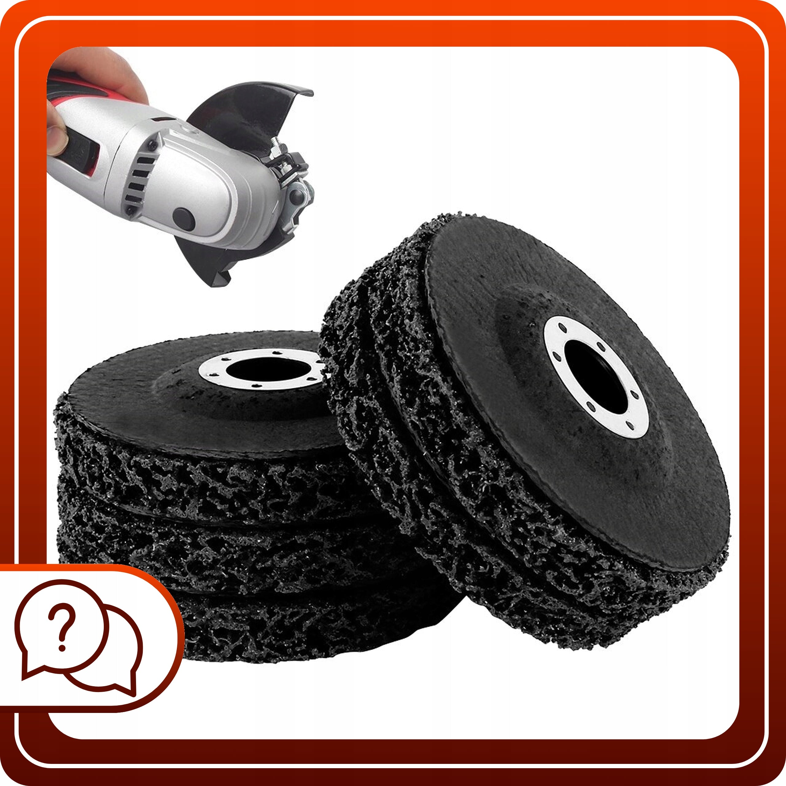 Włosy Murzyna 125 mm TARCZA DO USUWANIA RDZY włóknina do metalu stali