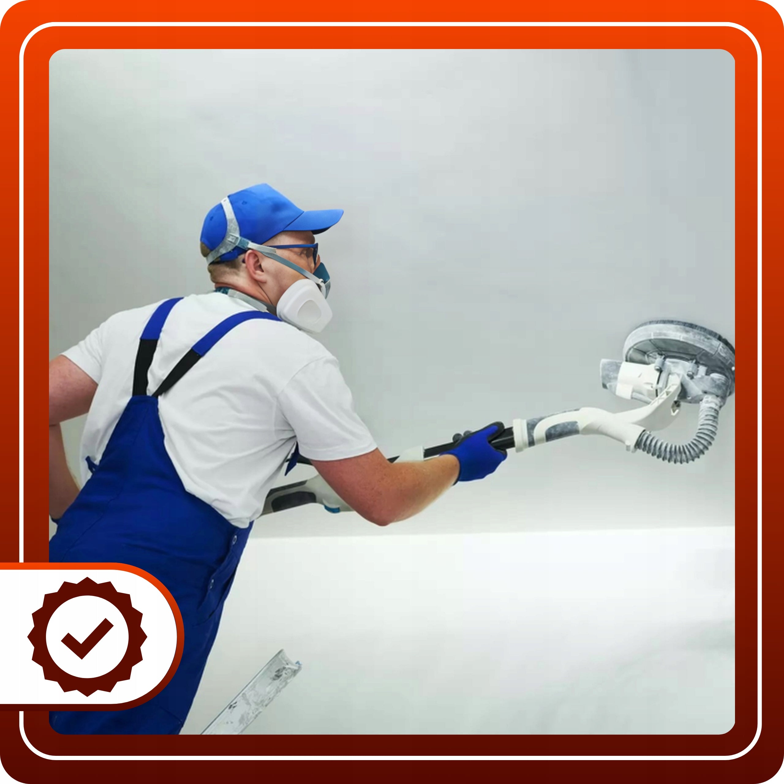 10szt Papier Ścierny 225mm P180 z 8 Otworami Rozstaw 70mm Rzep Krążek Do Żyrafy
